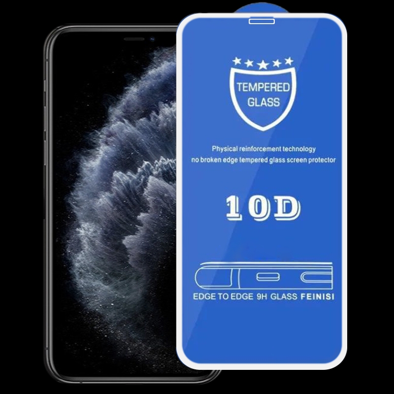 For iPhone XS Max / 11 Pro Max 9H 10D Full Screen Tempered Glass Screen Protector(White) For iPhone XS Max / 11 Pro Max 9H 10D Full Screen Tempered Glass Screen Protector(White)