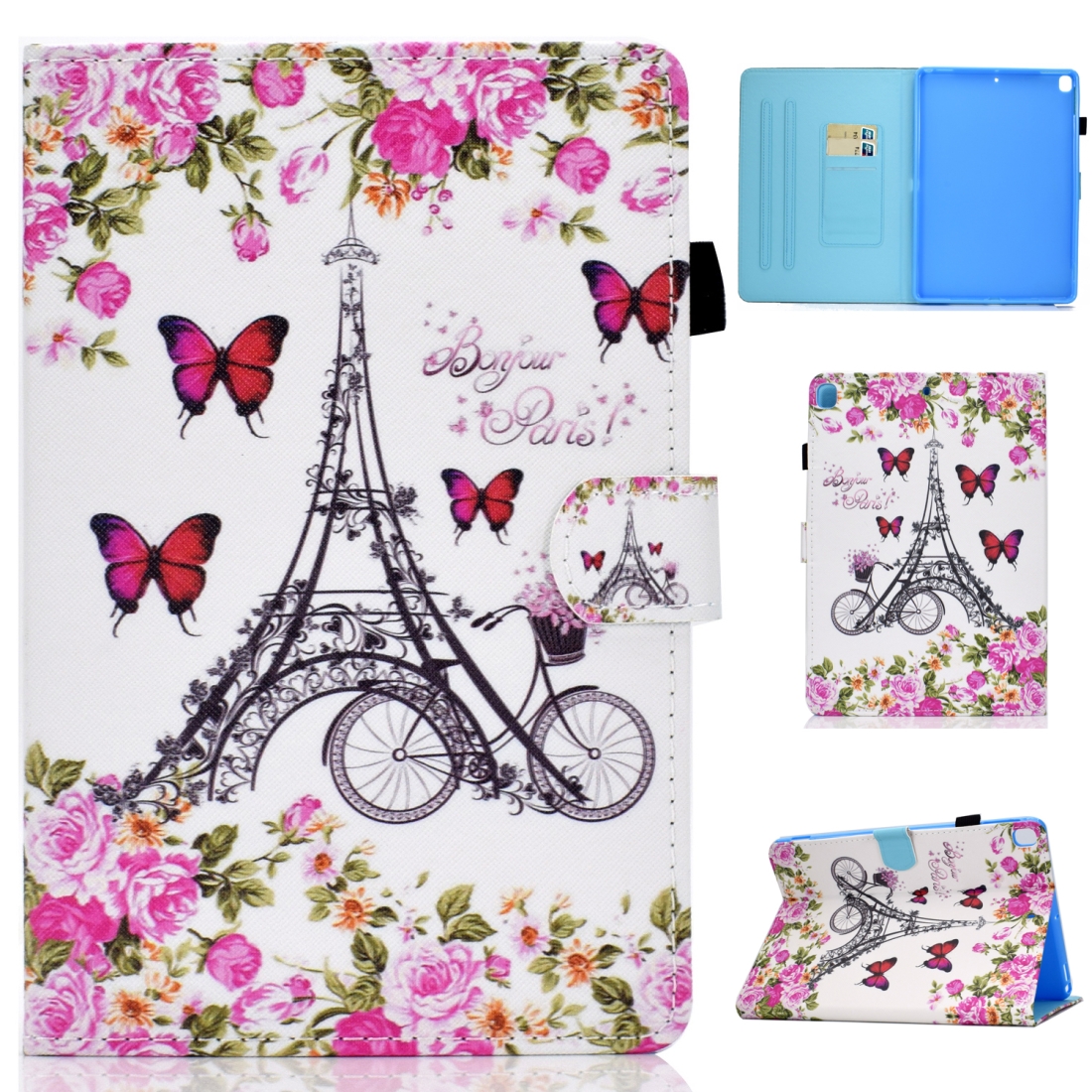 For iPad 10.2 2021 / 2020 / 2019 Colored Drawing Horizontal Flip Leather Case with Holder & Card Slots & Sleep / Wake-up Function(Flower Tower) For iPad 10.2 2021 / 2020 / 2019 Colored Drawing Horizontal Flip Leather Case with Holder & Card Slots & Sleep / Wake-up Function(Flower Tower)