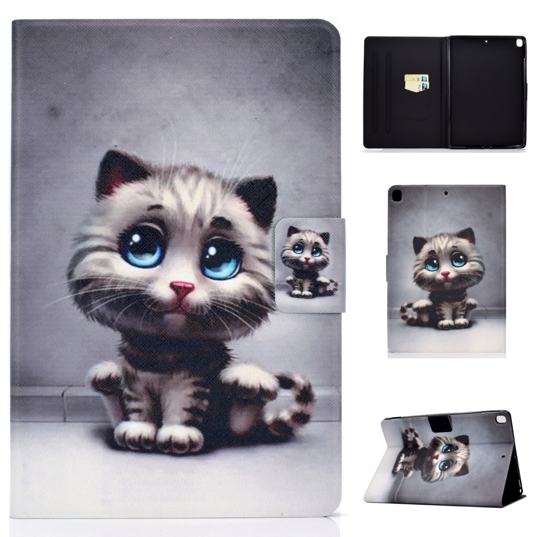 For iPad 10.2 2021 / 2020 / 2019 Colored Drawing Horizontal Flip Leather Case with Holder & Card Slots & Sleep / Wake-up Function(Pet Cat) For iPad 10.2 2021 / 2020 / 2019 Colored Drawing Horizontal Flip Leather Case with Holder & Card Slots & Sleep / Wake-up Function(Pet Cat)