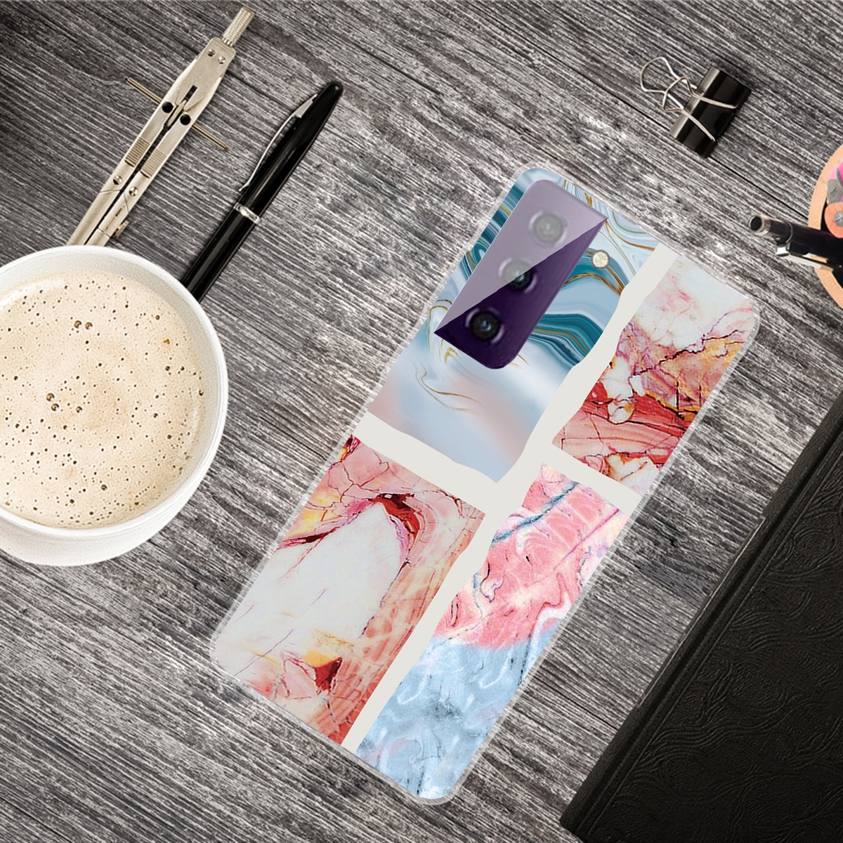 For Samsung Galaxy S21+ 5G A Series Marble Pattern TPU Protective Case(HC-A21) For Samsung Galaxy S21+ 5G A Series Marble Pattern TPU Protective Case(HC-A21)