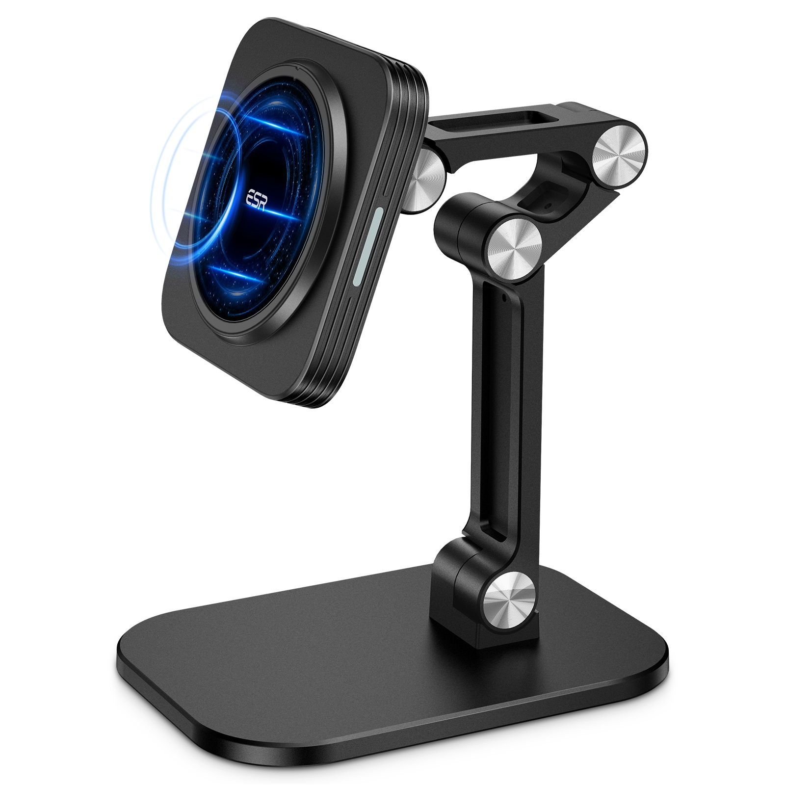 ESR 2C502B HaloLock Adjustable Magnetic Wireless Charger Table Stand Holder for iPhone 12 Series(Black) ESR 2C502B HaloLock Adjustable Magnetic Wireless Charger Table Stand Holder for iPhone 12 Series(Black)