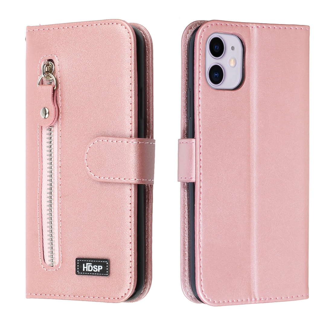 For iPhone 11 Pro Zipper Horizontal Flip Leather Case with Wallet & Holder & Card Slots(Rose Gold) For iPhone 11 Pro Zipper Horizontal Flip Leather Case with Wallet & Holder & Card Slots(Rose Gold)