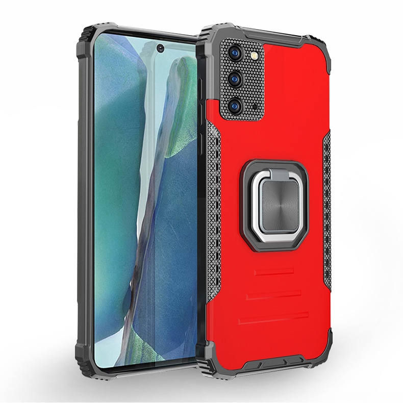 For Samsung Galaxy Note20 Fierce Warrior Series Armor All-inclusive Shockproof Aluminum Alloy + TPU Protective Case with Ring Holder(Red) For Samsung Galaxy Note20 Fierce Warrior Series Armor All-inclusive Shockproof Aluminum Alloy + TPU Protective Case with Ring Holder(Red)