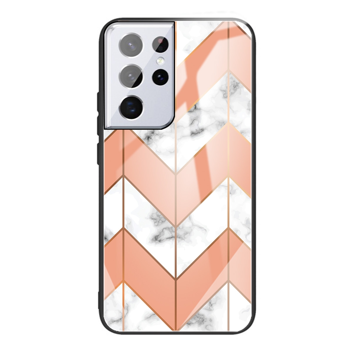 For Samsung Galaxy S21 Ultra 5G Marble Tempered Glass Back Cover TPU Border Case(HCBL-5) For Samsung Galaxy S21 Ultra 5G Marble Tempered Glass Back Cover TPU Border Case(HCBL-5)