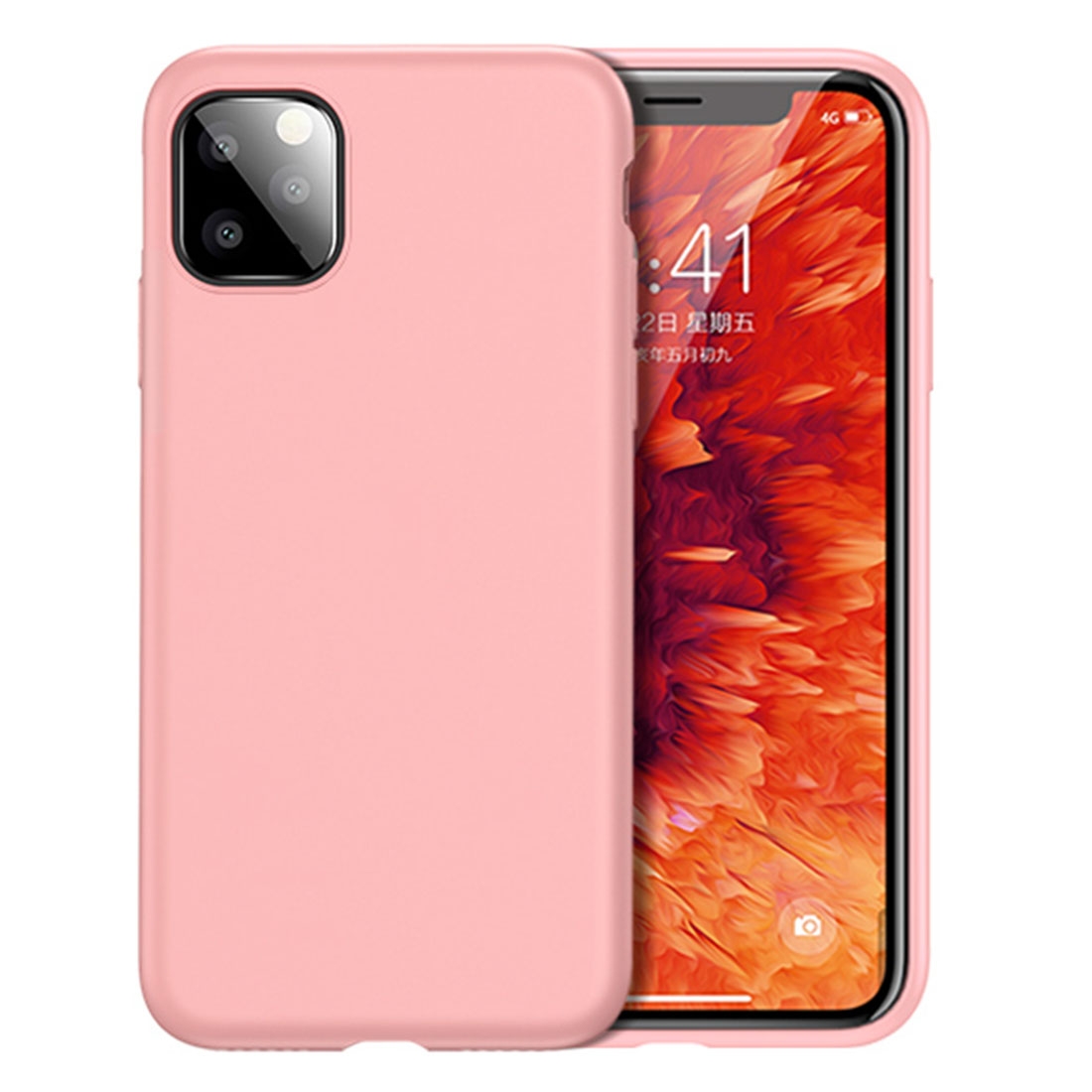 For iPhone 11 CAFELE Skin-friendly Series Liquid Silicone Full Coverage Anti-fall Phone Protective Case(Pink) For iPhone 11 CAFELE Skin-friendly Series Liquid Silicone Full Coverage Anti-fall Phone Protective Case(Pink)