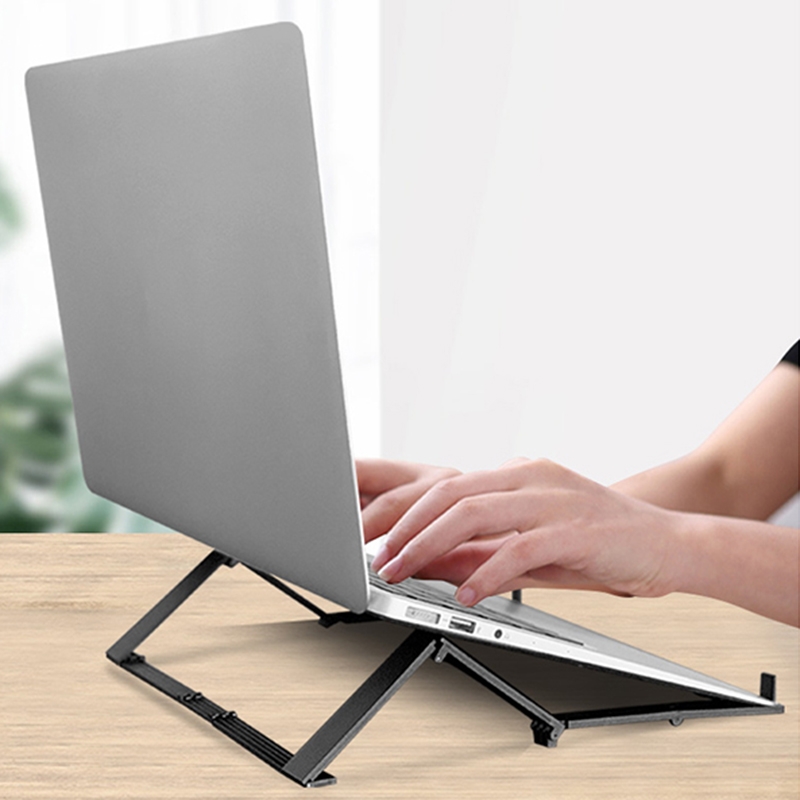 FB01 Portable Mini Foldable Multifunctional Laptop Cooling Bracket(Black) FB01 Portable Mini Foldable Multifunctional Laptop Cooling Bracket(Black)
