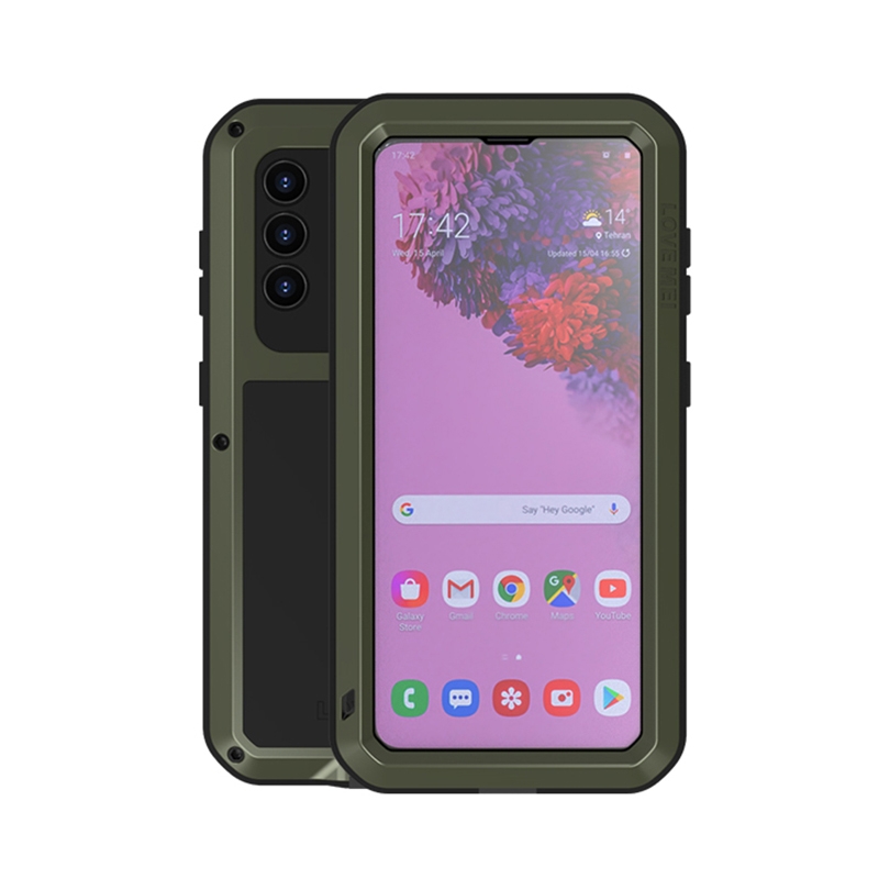 For Samsung Galaxy S21 5G LOVE MEI Metal Shockproof Waterproof Dustproof Protective Case with Glass(Army Green) For Samsung Galaxy S21 5G LOVE MEI Metal Shockproof Waterproof Dustproof Protective Case with Glass(Army Green)