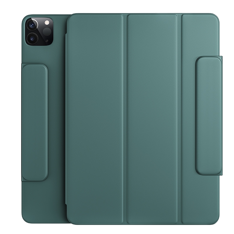 For iPad Pro 12.9 2022 / 2021 / 2020 Benks Magnetic Horizontal Flip PU Leather Tablet Case with Holder & Sleep / Wake-up Function & Pen Bucket(Dark Green) For iPad Pro 12.9 2022 / 2021 / 2020 Benks Magnetic Horizontal Flip PU Leather Tablet Case with Holder & Sleep / Wake-up Function & Pen Bucket(Dark Green)