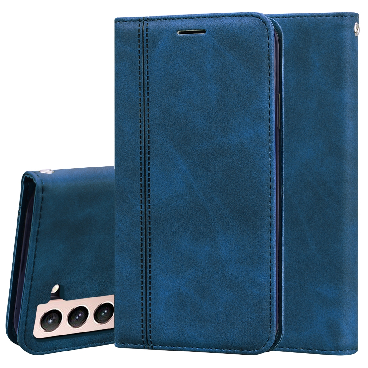 For Samsung Galaxy S21+ 5G Frosted Business Magnetic Horizontal Flip PU Leather Case with Holder & Card Slot & Lanyard(Blue) For Samsung Galaxy S21+ 5G Frosted Business Magnetic Horizontal Flip PU Leather Case with Holder & Card Slot & Lanyard(Blue)