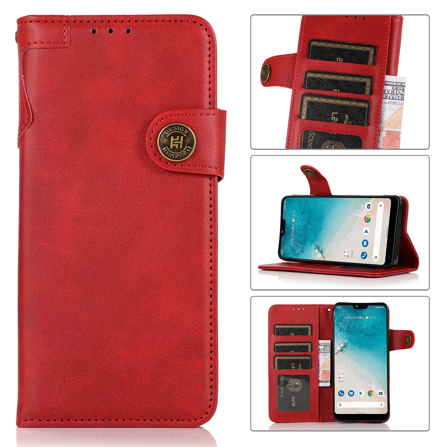 For Samsung Galaxy S21 5G KHAZNEH Dual-Splicing Cowhide Texture Horizontal Flip Leather Case with Holder & Card Slots & Wallet & Lanyard(Red) For Samsung Galaxy S21 5G KHAZNEH Dual-Splicing Cowhide Texture Horizontal Flip Leather Case with Holder & Card Slots & Wallet & Lanyard(Red)