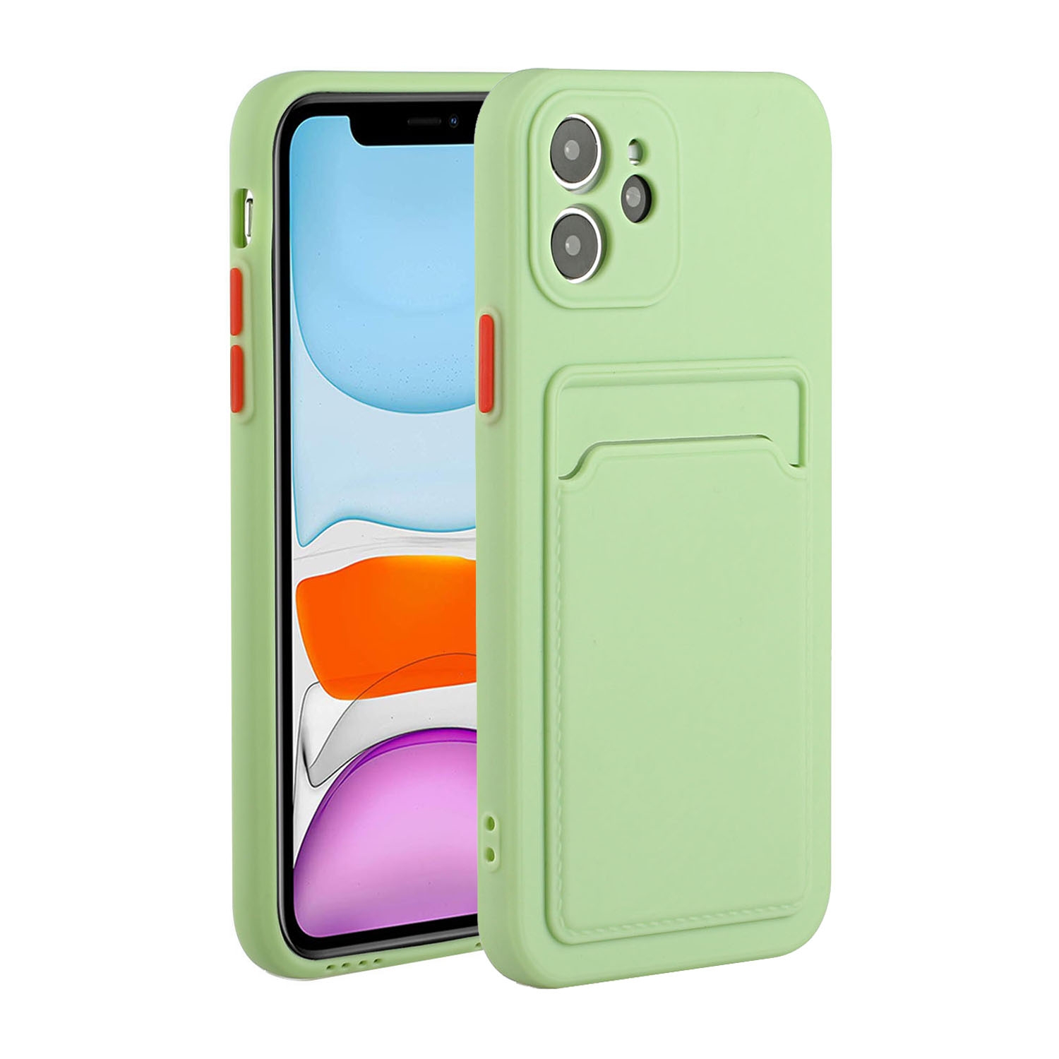 Card Slot Design Shockproof TPU Protective Case For iPhone 11 Pro(Green) Card Slot Design Shockproof TPU Protective Case For iPhone 11 Pro(Green)