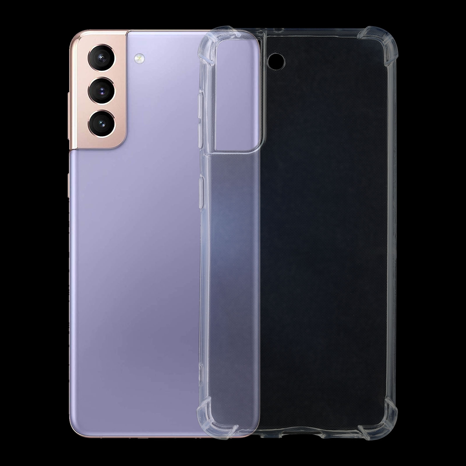 For Samsung Galaxy S21 5G Four-Corner Shockproof Ultra-thin TPU Case(Transparent) For Samsung Galaxy S21 5G Four-Corner Shockproof Ultra-thin TPU Case(Transparent)