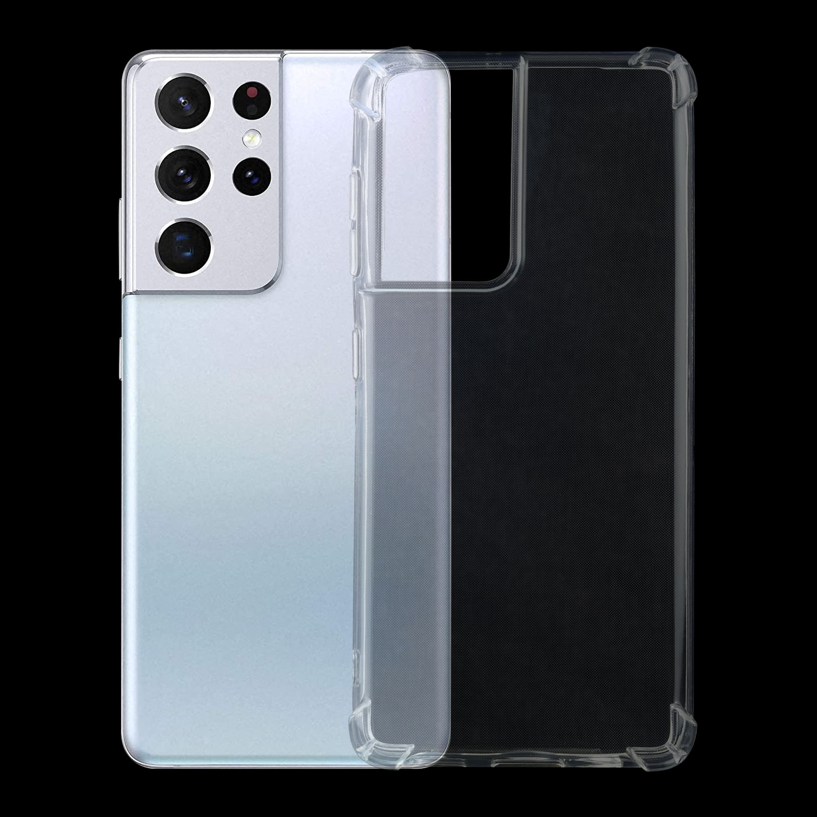For Samsung Galaxy S21 Ultra 5G Four-Corner Shockproof Ultra-thin TPU Case(Transparent) For Samsung Galaxy S21 Ultra 5G Four-Corner Shockproof Ultra-thin TPU Case(Transparent)