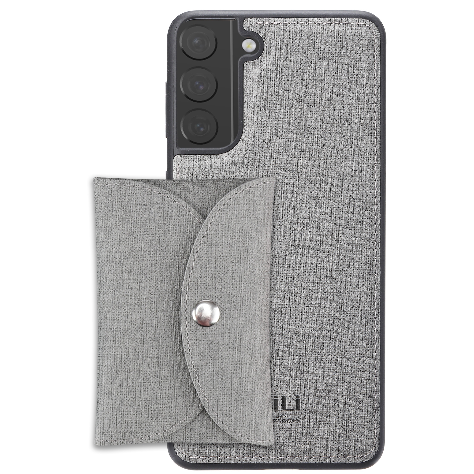For Samsung Galaxy S21+ 5G ViLi T Series TPU + PU Woven Fabric Magnetic Protective Case with Wallet(Grey) For Samsung Galaxy S21+ 5G ViLi T Series TPU + PU Woven Fabric Magnetic Protective Case with Wallet(Grey)