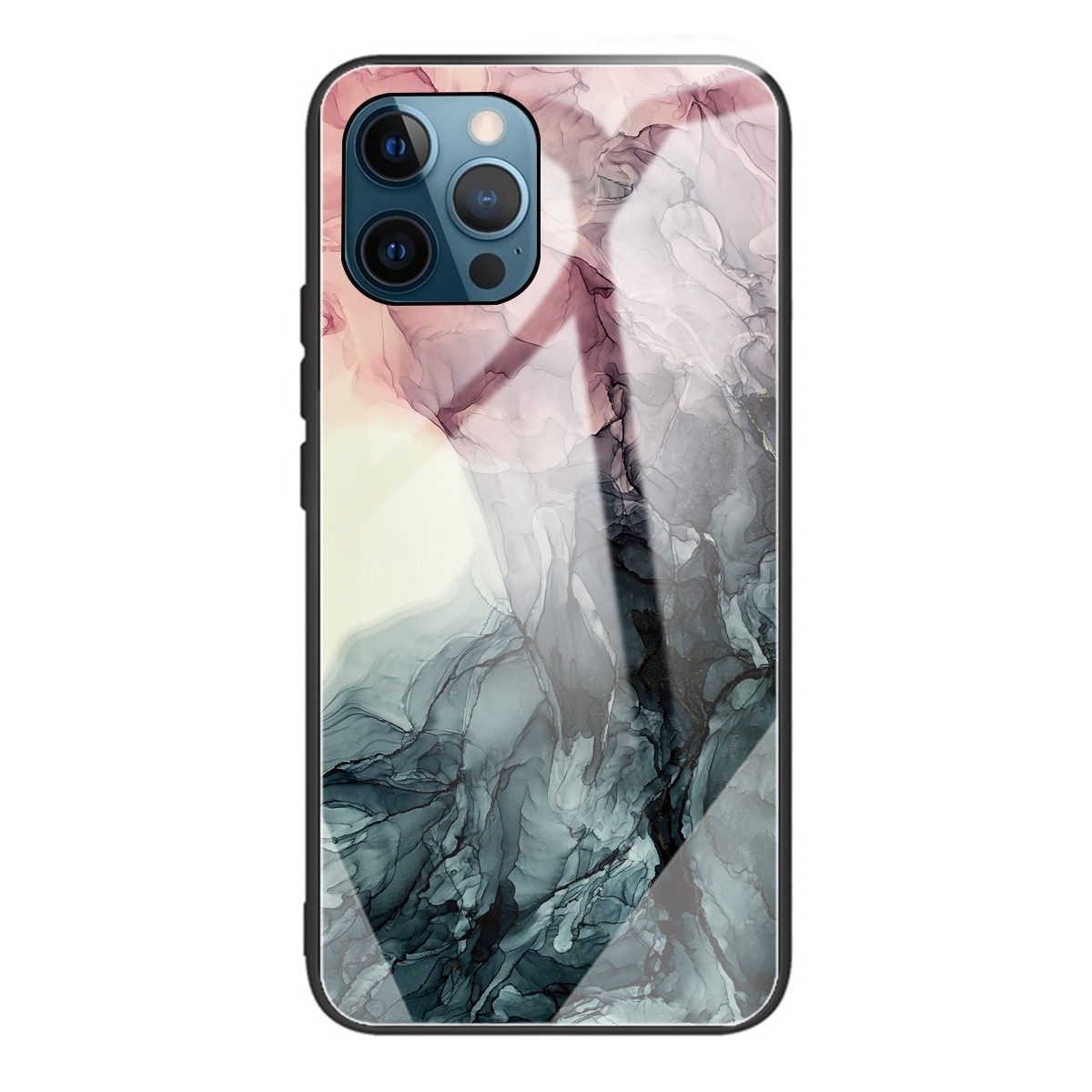 Abstract Marble Pattern Glass Protective Case For iPhone 11 Pro Max(Abstract Black) Abstract Marble Pattern Glass Protective Case For iPhone 11 Pro Max(Abstract Black)