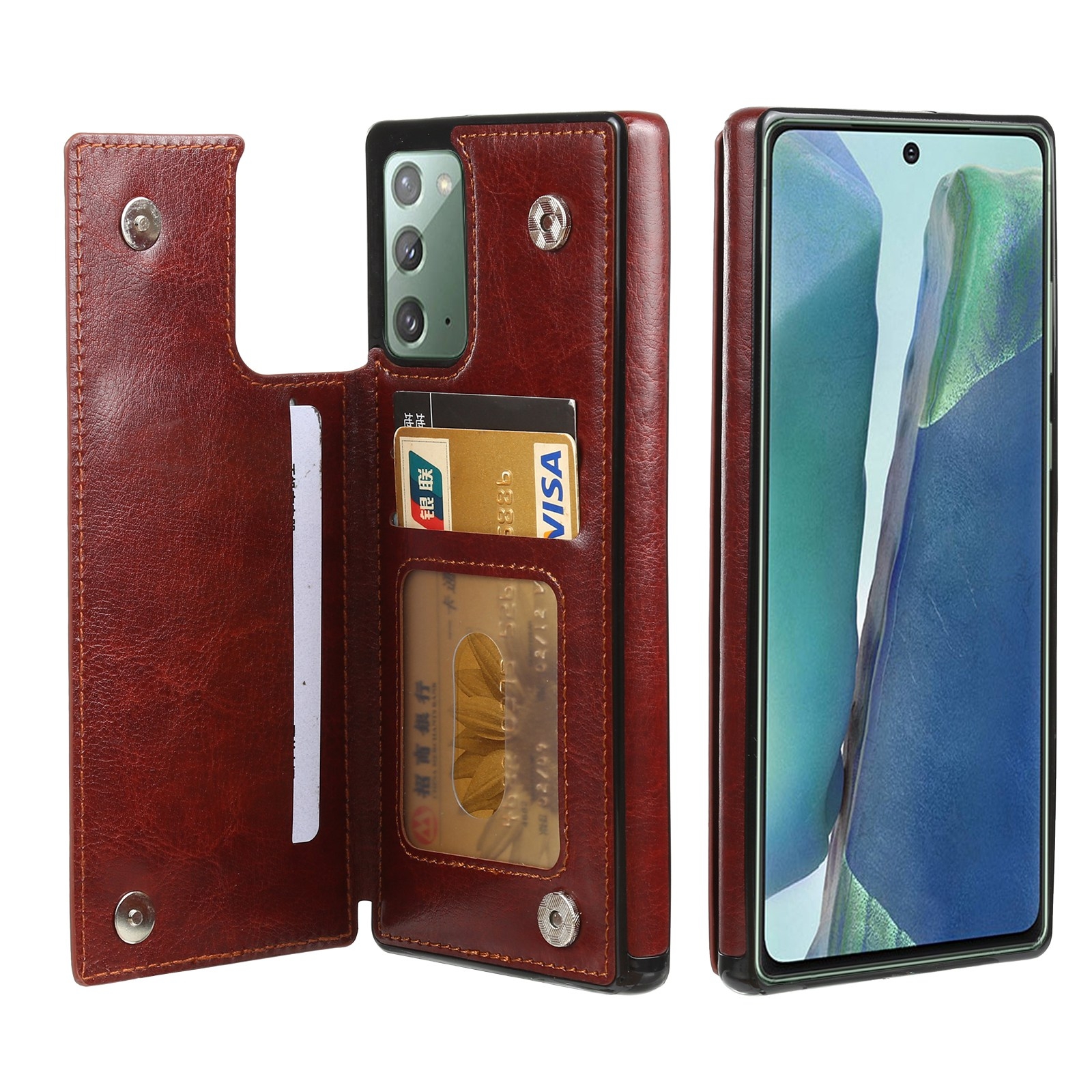 For Samsung Galaxy Note20 FLOVEME Crazy Horse Texture Horizontal Flip Leather Protective Case with Card Slots & Holder(Brown) For Samsung Galaxy Note20 FLOVEME Crazy Horse Texture Horizontal Flip Leather Protective Case with Card Slots & Holder(Brown)