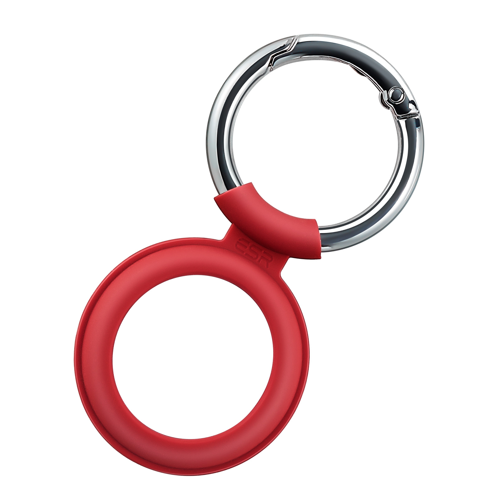 ESR Shockproof Anti-scratch Silicone Protective Case with Cloud Tag Keychain For AirTag(Red) ESR Shockproof Anti-scratch Silicone Protective Case with Cloud Tag Keychain For AirTag(Red)