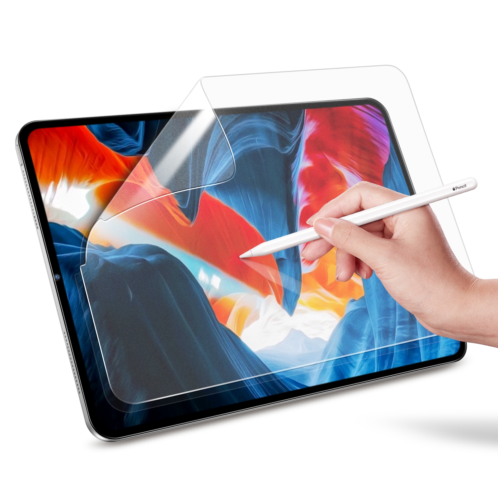 1 PC ESR Paper-Feel Screen Protector Anti-Glare Matte PET Writing Film For iPad Pro 12.9 (2021) / (2020) / (2018) 1 PC ESR Paper-Feel Screen Protector Anti-Glare Matte PET Writing Film For iPad Pro 12.9 (2021) / (2020) / (2018)