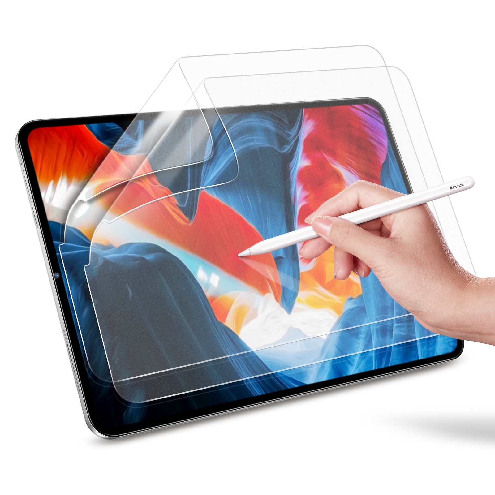 2 PCS ESR Paper-Feel Screen Protector Anti-Glare Matte PET Writing Film For iPad Pro 12.9 (2021) / (2020) / (2018) 2 PCS ESR Paper-Feel Screen Protector Anti-Glare Matte PET Writing Film For iPad Pro 12.9 (2021) / (2020) / (2018)