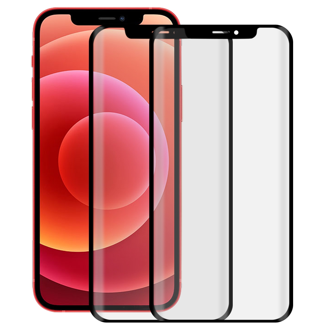 For iPhone 12 mini 2pcs 3D Curved Silk-screen PET Full Coverage Protective Film(Black) For iPhone 12 mini 2pcs 3D Curved Silk-screen PET Full Coverage Protective Film(Black)