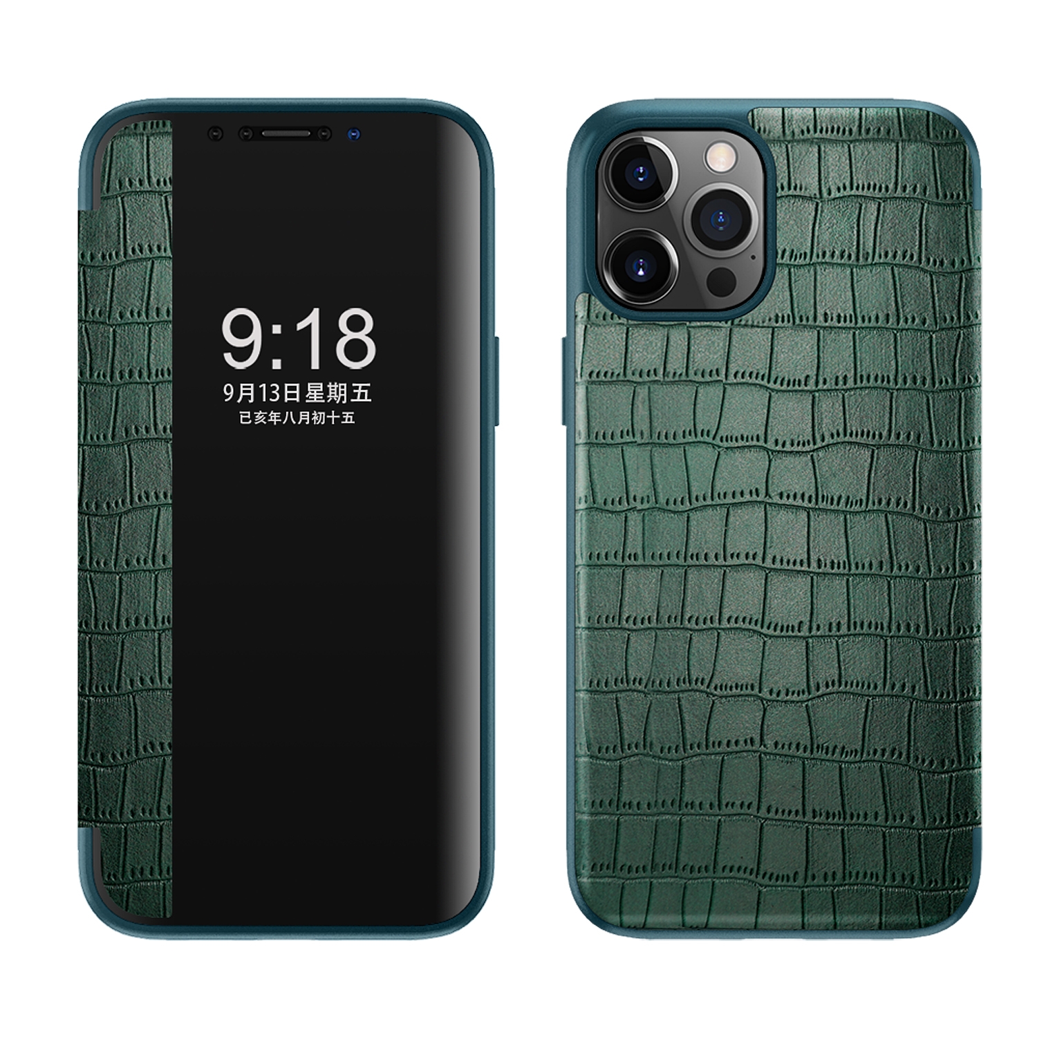Crocodile Texture Display Window Horizontal Flip Leather Case For iPhone 11 Pro Max(Green) Crocodile Texture Display Window Horizontal Flip Leather Case For iPhone 11 Pro Max(Green)