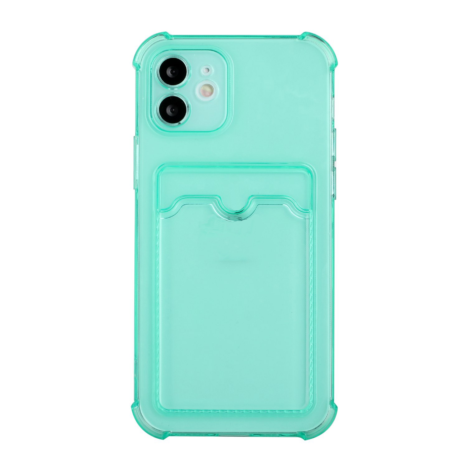 For iPhone 11 Pro TPU Dropproof Protective Back Case with Card Slot (Green) For iPhone 11 Pro TPU Dropproof Protective Back Case with Card Slot (Green)