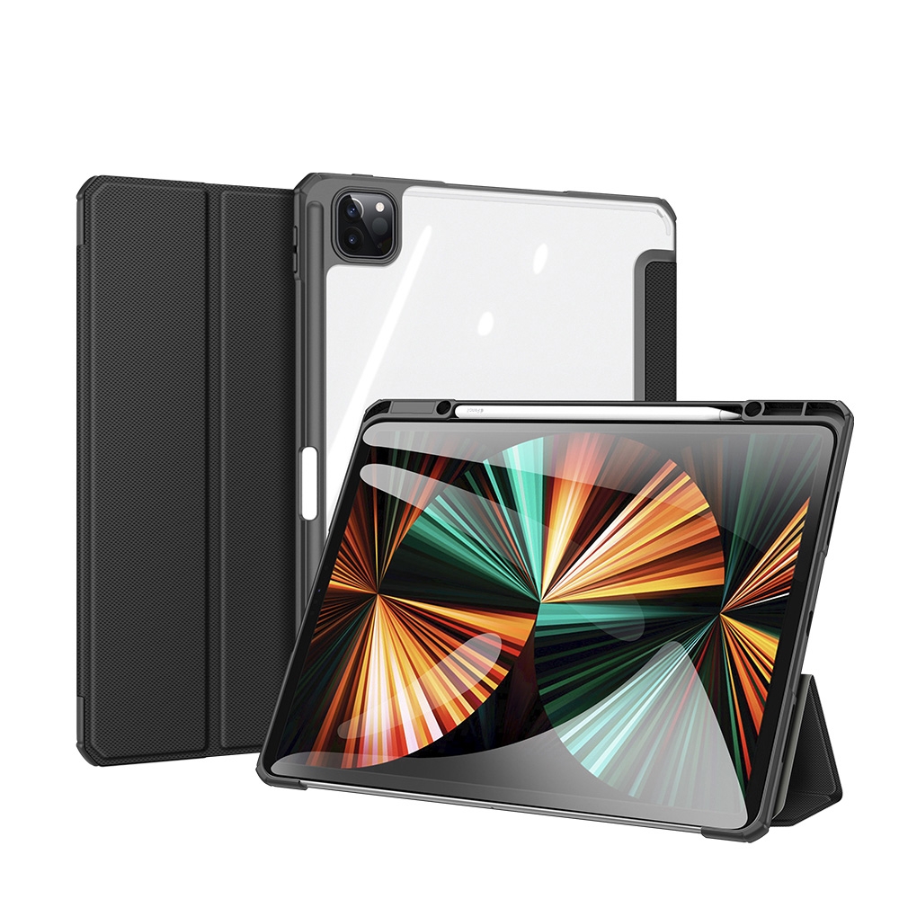 DUX DUCIS TOBY Series Shockproof PU Leather + PC + TPU Horizontal Flip Tablet Case with Holder & Pen Slot & Sleep / Wake-up Function For iPad Pro 12.9 2022 / 2021 / 2020(Black) DUX DUCIS TOBY Series Shockproof PU Leather + PC + TPU Horizontal Flip Tablet Case with Holder & Pen Slot & Sleep / Wake-up Function For iPad Pro 12.9 2022 / 2021 / 2020(Black)