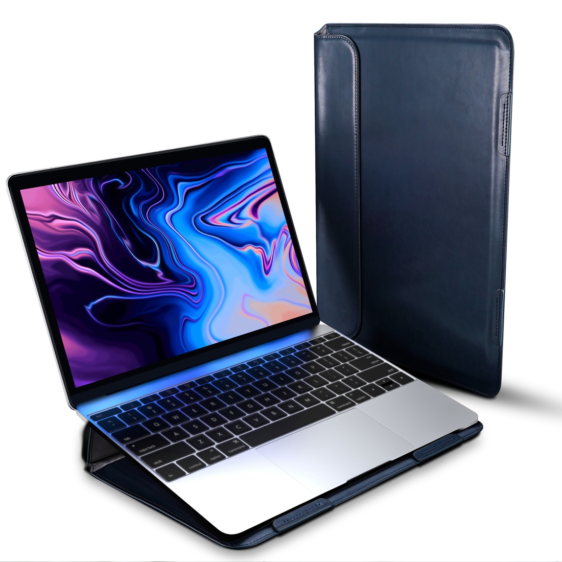 For Macbook 13.3 inch DUX DUCIS HEFI Series Laptop Protective Standing Sleeve(Blue) For Macbook 13.3 inch DUX DUCIS HEFI Series Laptop Protective Standing Sleeve(Blue)