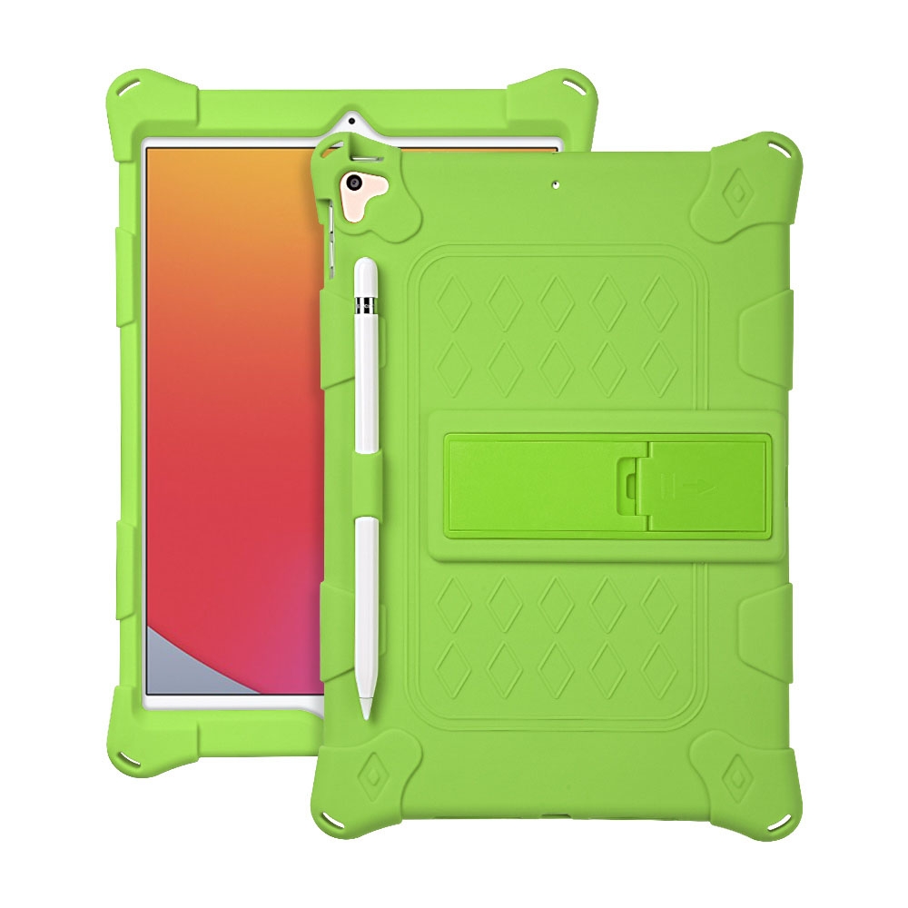 All-inclusive Silicone Shockproof Case with Holder For iPad mini 5 / 4(Green) All-inclusive Silicone Shockproof Case with Holder For iPad mini 5 / 4(Green)