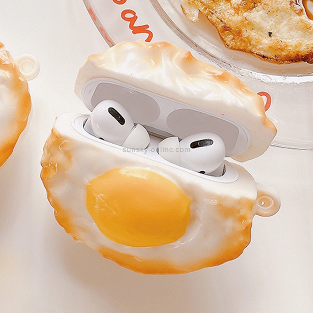 Poached Egg Shape Silicone Wireless Earphone Protective Case For AirPods Pro