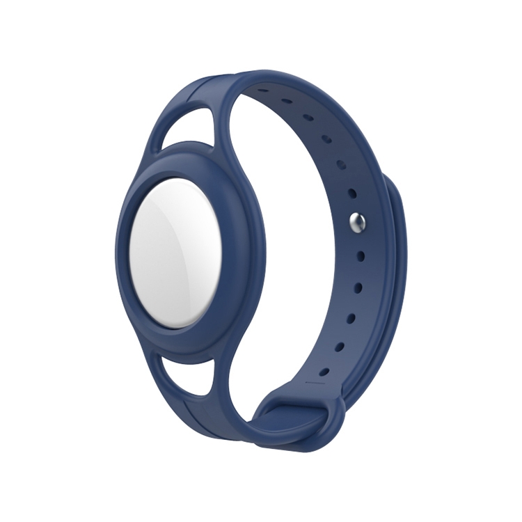 Mutural Silicone Protective Case Watchband for AirTag(Navy Blue) Mutural Silicone Protective Case Watchband for AirTag(Navy Blue)