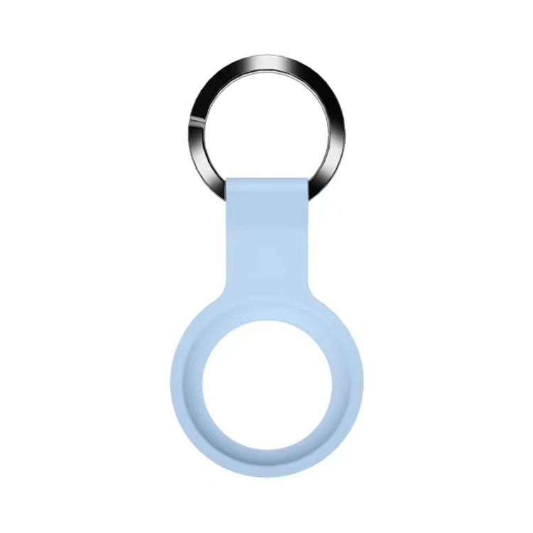 Mutural Liquid Silicone Protective Case with Key Ring for AirTag(Light Blue) Mutural Liquid Silicone Protective Case with Key Ring for AirTag(Light Blue)