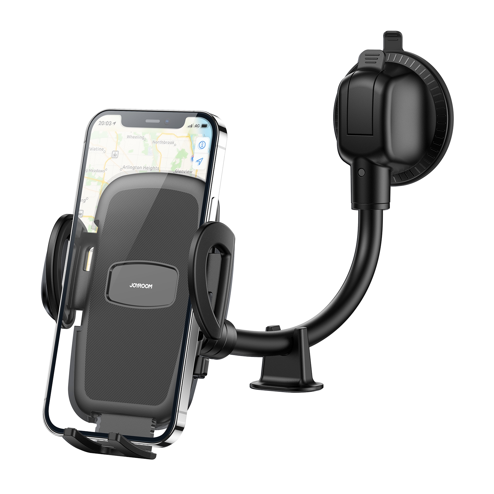 JOYROOM JR-ZS258 360 Degree Rotation Mechanical Car Holder, Style: Long Arm Sucker(Black) JOYROOM JR-ZS258 360 Degree Rotation Mechanical Car Holder, Style: Long Arm Sucker(Black)