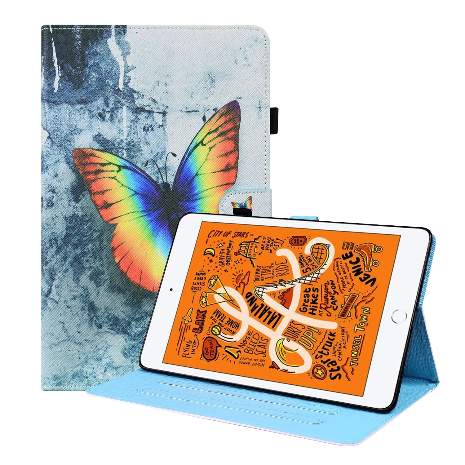 Animal Pattern Horizontal Flip Leather Case with Holder & Card Slots & Photo Frame & Sleep / Wake-up Function For iPad Mini 5 / 4 / 3 / 2 / 1(Color Butterfly) Animal Pattern Horizontal Flip Leather Case with Holder & Card Slots & Photo Frame & Sleep / Wake-up Function For iPad Mini 5 / 4 / 3 / 2 / 1(Color Butterfly)