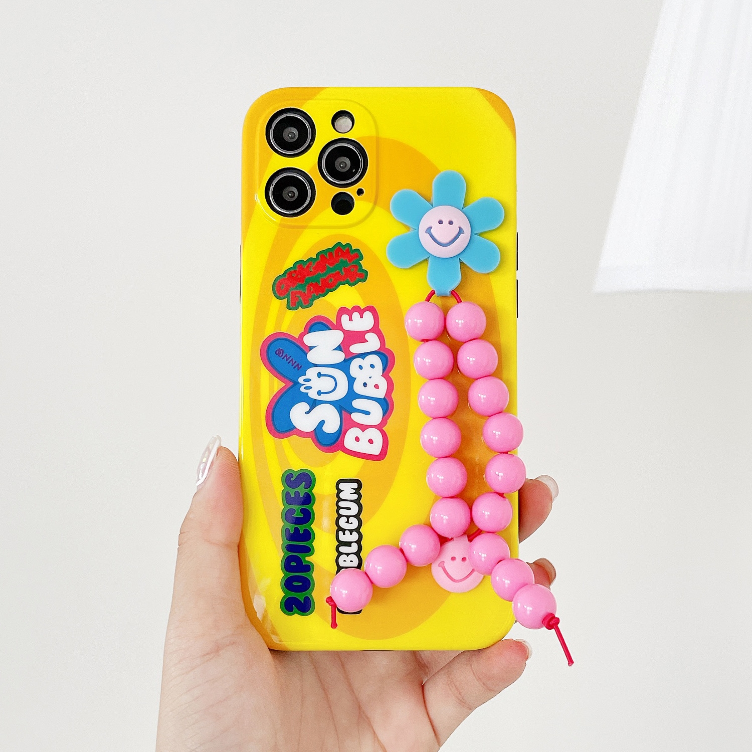 For iPhone 12 Sunflower Beads Soft TPU Protective Case(Yellow) For iPhone 12 Sunflower Beads Soft TPU Protective Case(Yellow)