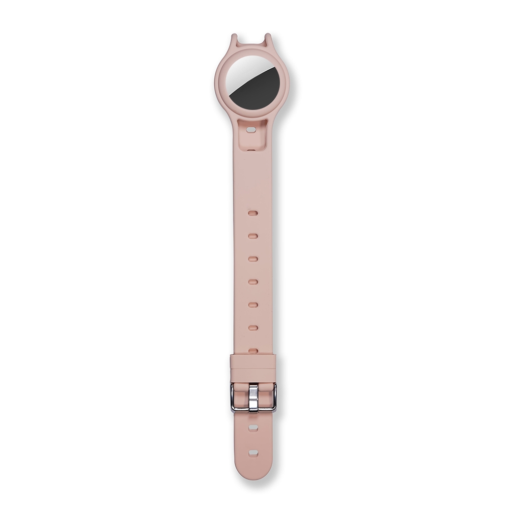 Anti-scratch Shockproof Silicone Pet Collar Protective Cover Case For AirTag(Sand Pink) Anti-scratch Shockproof Silicone Pet Collar Protective Cover Case For AirTag(Sand Pink)