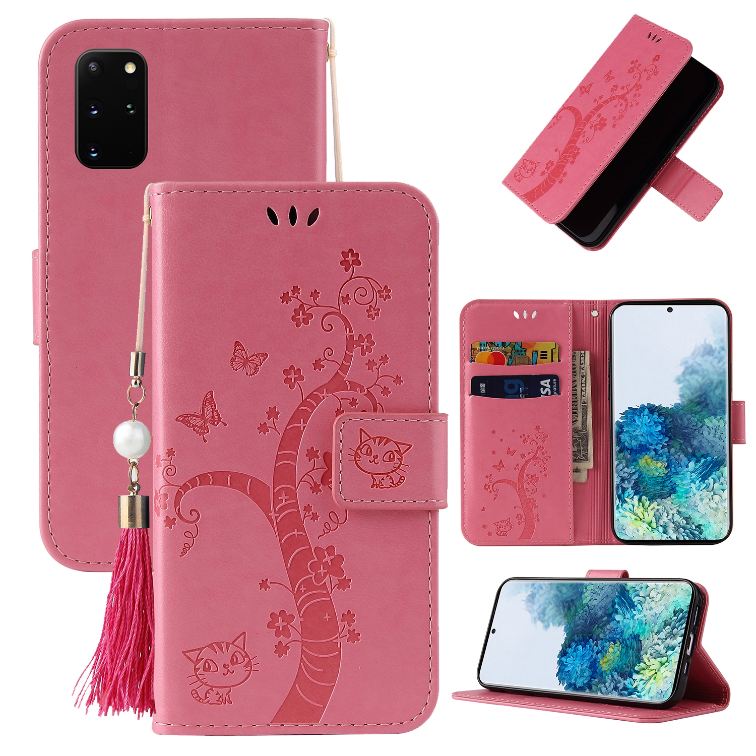 For Samsung Galaxy S20 FE 5G Embossed Lucky Tree Horizontal Flip Leather Case with Holder & Card Slot & Wallet & Lanyard(Pink) For Samsung Galaxy S20 FE 5G Embossed Lucky Tree Horizontal Flip Leather Case with Holder & Card Slot & Wallet & Lanyard(Pink)