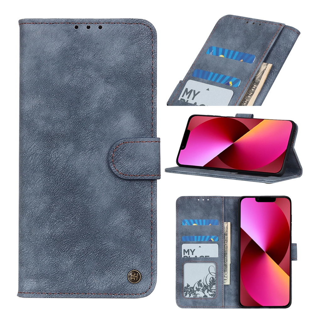 For iPhone 13 Antelope Texture Magnetic Buckle Horizontal Flip PU Leather Case with Card Slots & Wallet & Holder(Blue) For iPhone 13 Antelope Texture Magnetic Buckle Horizontal Flip PU Leather Case with Card Slots & Wallet & Holder(Blue)