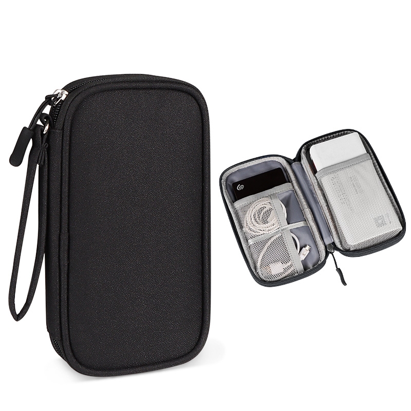 SM03 Multifunctional Digital Accessories Storage Bag with Lanyard(Black) SM03 Multifunctional Digital Accessories Storage Bag with Lanyard(Black)