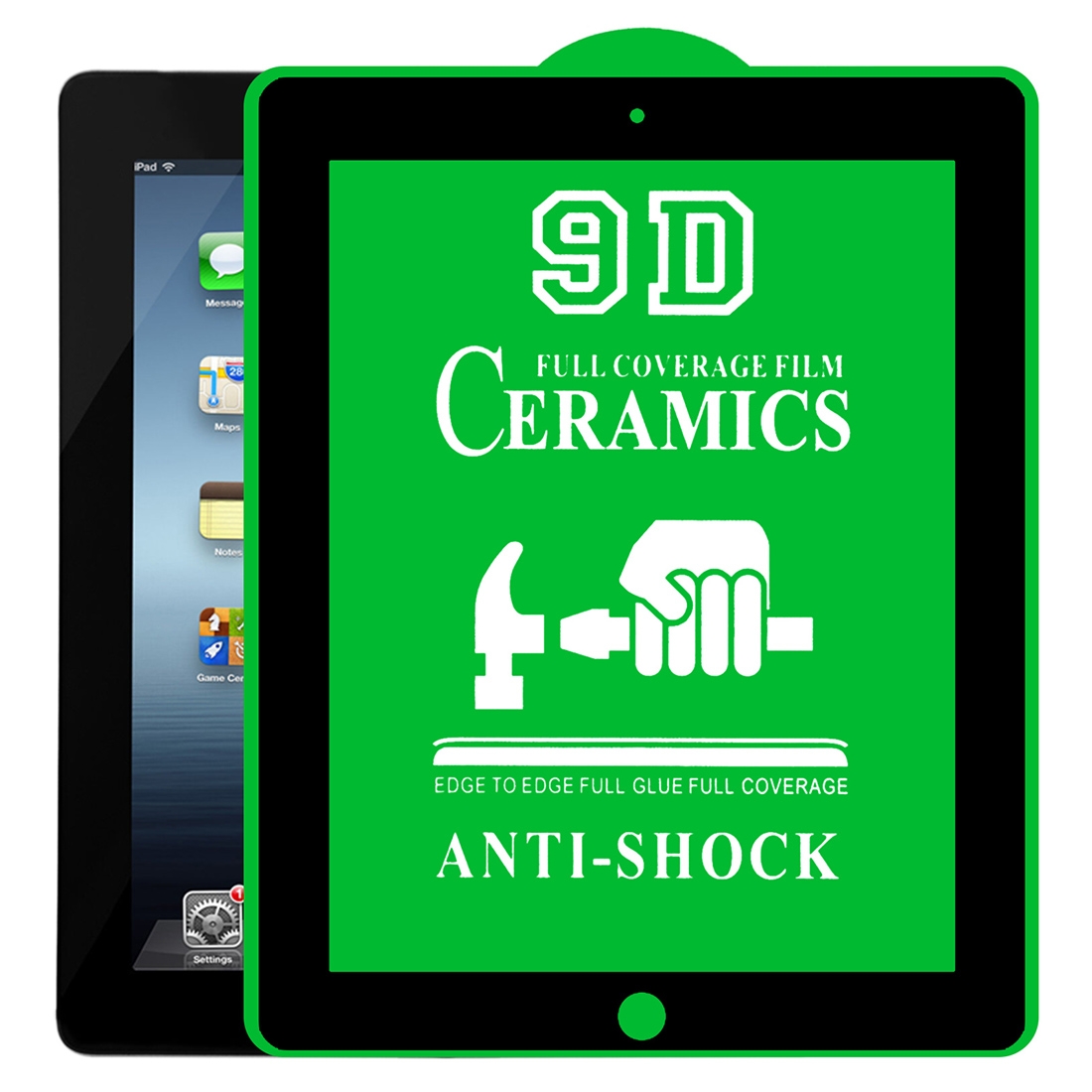 9D Full Screen Full Glue Ceramic Film For iPad 4 / 3 / 2 9.7 inch 9D Full Screen Full Glue Ceramic Film For iPad 4 / 3 / 2 9.7 inch