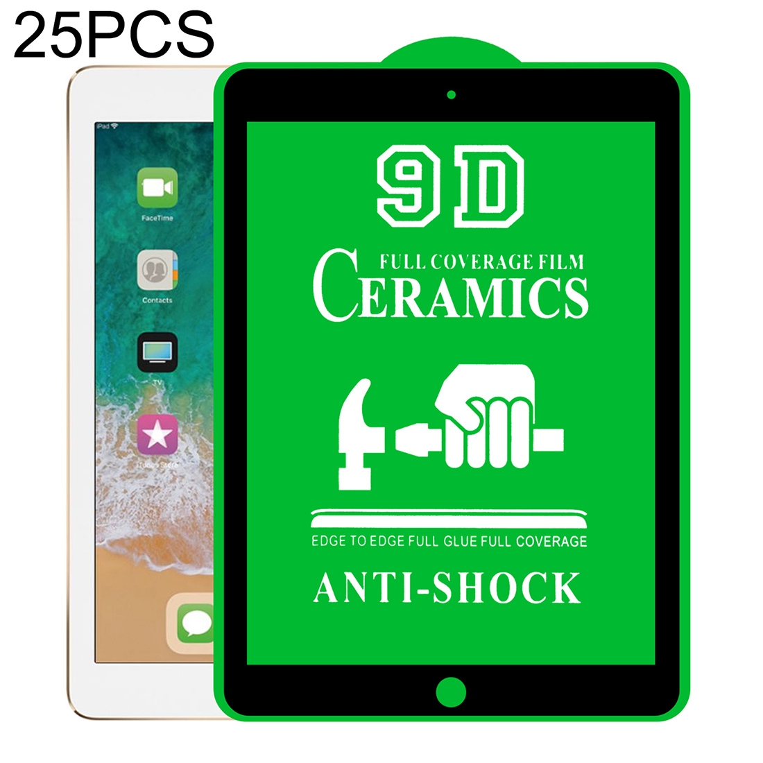25 PCS 9D Full Screen Full Glue Ceramic Film For iPad Pro 9.7 inch 25 PCS 9D Full Screen Full Glue Ceramic Film For iPad Pro 9.7 inch