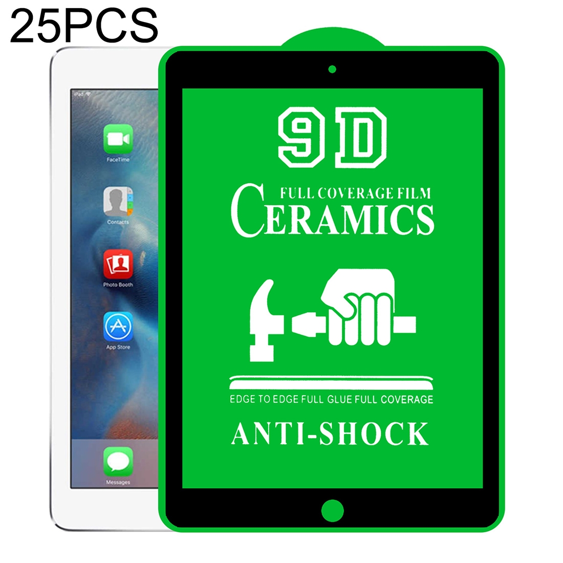 25 PCS 9D Full Screen Full Glue Ceramic Film For iPad Air / Air 2 9.7 inch 25 PCS 9D Full Screen Full Glue Ceramic Film For iPad Air / Air 2 9.7 inch