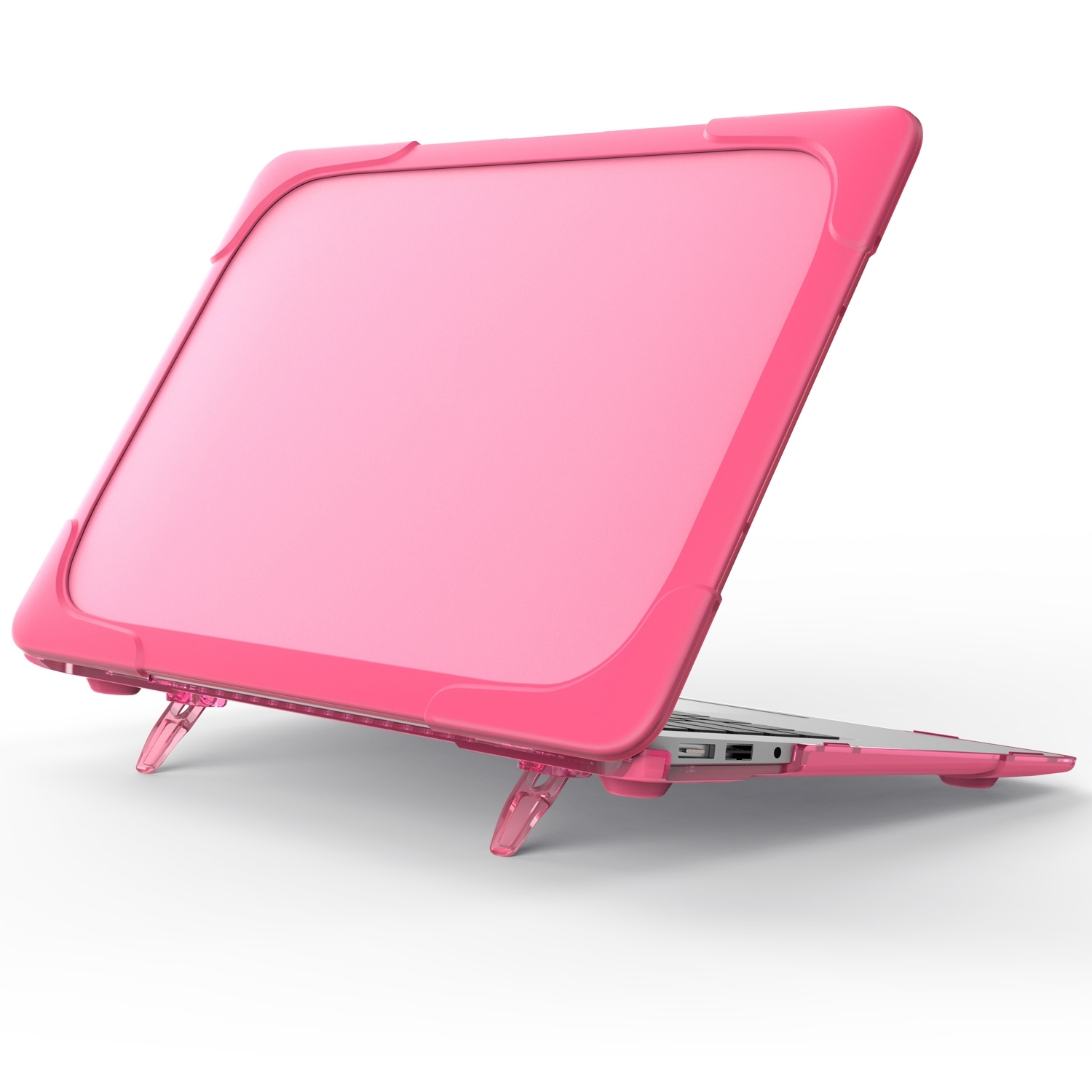 For MacBook Air 11.6 inch A1465 / A1370 TPU and PC Two-color Anti-fall Laptop Protective Case(Rose Red) For MacBook Air 11.6 inch A1465 / A1370 TPU and PC Two-color Anti-fall Laptop Protective Case(Rose Red)