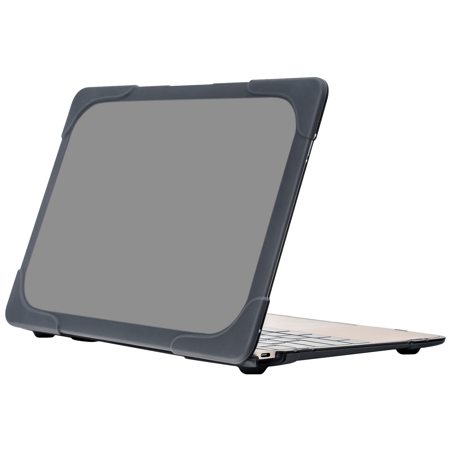 For MacBook Retina 12 inch A1534 TPU + PC Two-color Anti-fall Laptop Protective Case(Grey) For MacBook Retina 12 inch A1534 TPU + PC Two-color Anti-fall Laptop Protective Case(Grey)