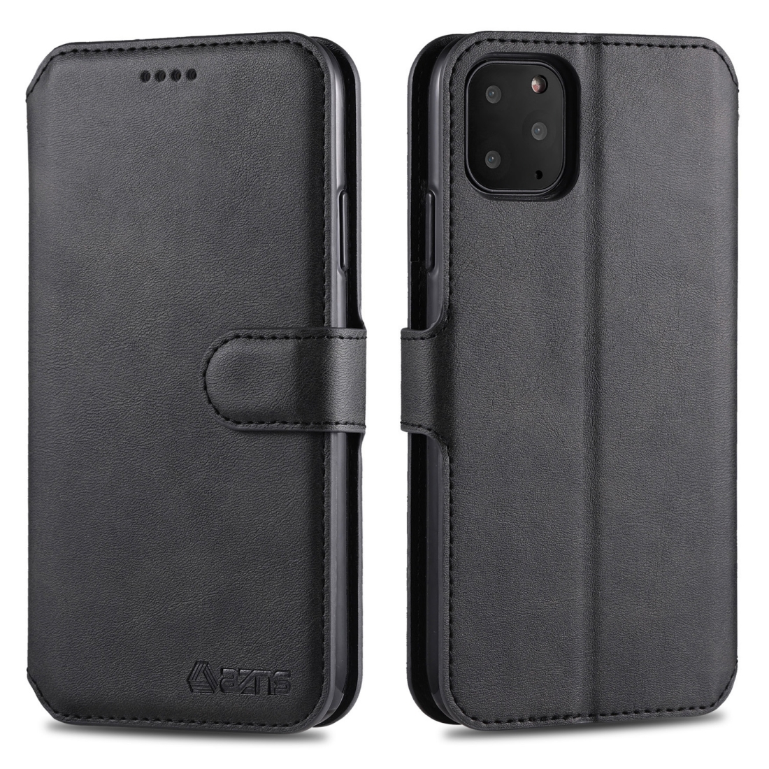 For iPhone 11 Pro AZNS Calf Texture Magnetic Horizontal Flip PU Leather Case with Holder & Card Slots & Photo Frame(Black) For iPhone 11 Pro AZNS Calf Texture Magnetic Horizontal Flip PU Leather Case with Holder & Card Slots & Photo Frame(Black)