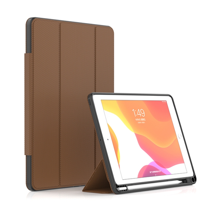 For iPad 10.2 2021 / 2020 / 2019 Mutural ZHIYA Series PC + TPU Horizontal Flip Leather Case with Holder & Pen Slot & Sleep / Wake-up Function(Brown) For iPad 10.2 2021 / 2020 / 2019 Mutural ZHIYA Series PC + TPU Horizontal Flip Leather Case with Holder & Pen Slot & Sleep / Wake-up Function(Brown)