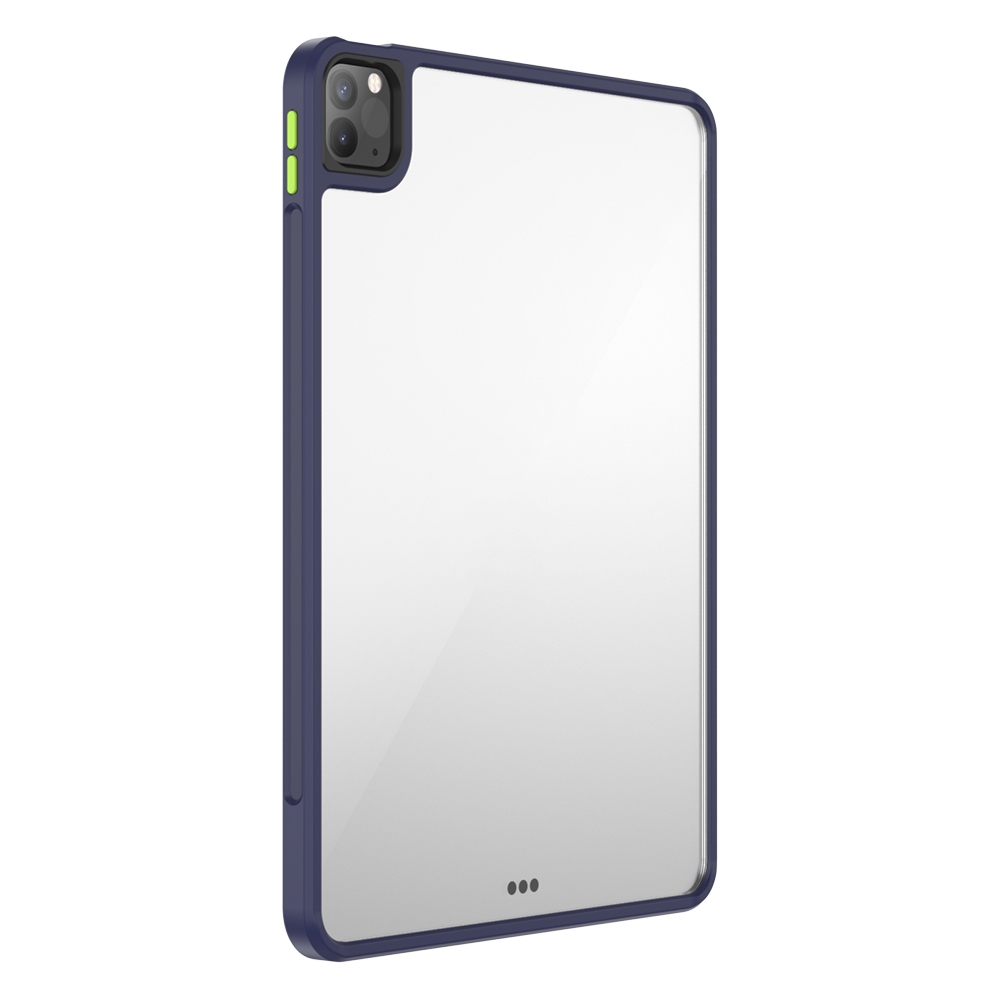 For iPad Pro 12.9 2022 / 2021 / 2020 Mutural Qing Xiu Series PC + TPU Shockproof Tablet Case with Pen Slot(Blue) For iPad Pro 12.9 2022 / 2021 / 2020 Mutural Qing Xiu Series PC + TPU Shockproof Tablet Case with Pen Slot(Blue)