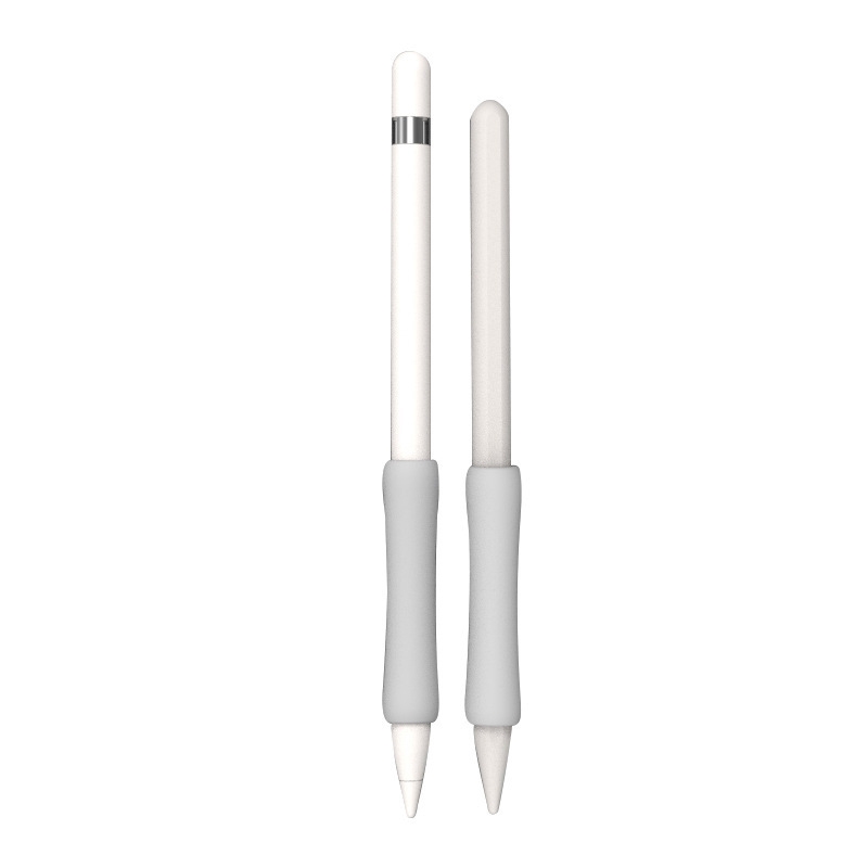 Stylus Touch Pen Silicone Protective Cover For Apple Pencil 1 / 2(Milk Gray) Stylus Touch Pen Silicone Protective Cover For Apple Pencil 1 / 2(Milk Gray)