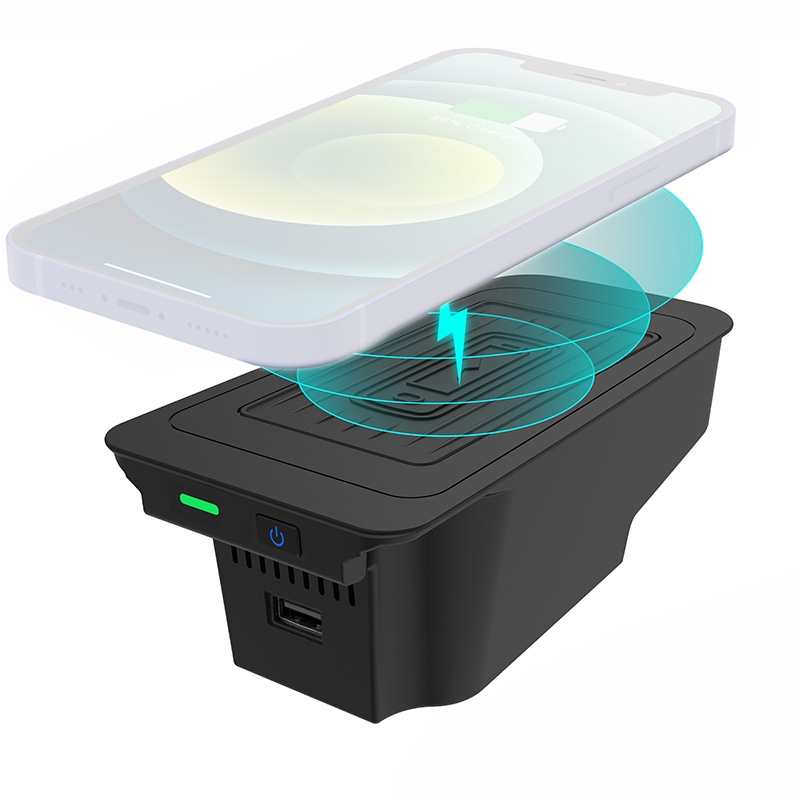 Car Qi Standard Wireless Charger 10W Quick Charging for Volvo S60 2019-2021, Left and Right Driving Car Qi Standard Wireless Charger 10W Quick Charging for Volvo S60 2019-2021, Left and Right Driving