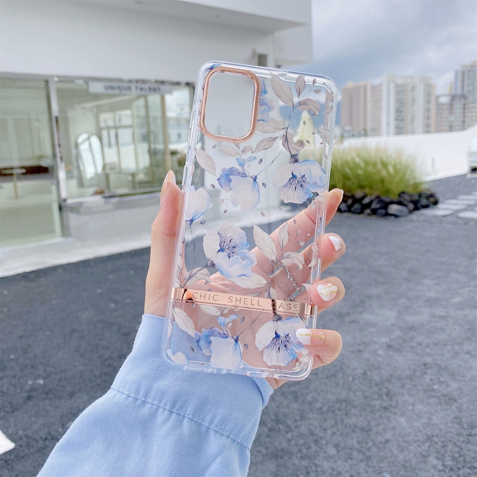 For Samsung Galaxy S20 FE High Translucent Electroplating Flower Pattern TPU + PC Shockproof Case(Cherry Blossoms) For Samsung Galaxy S20 FE High Translucent Electroplating Flower Pattern TPU + PC Shockproof Case(Cherry Blossoms)
